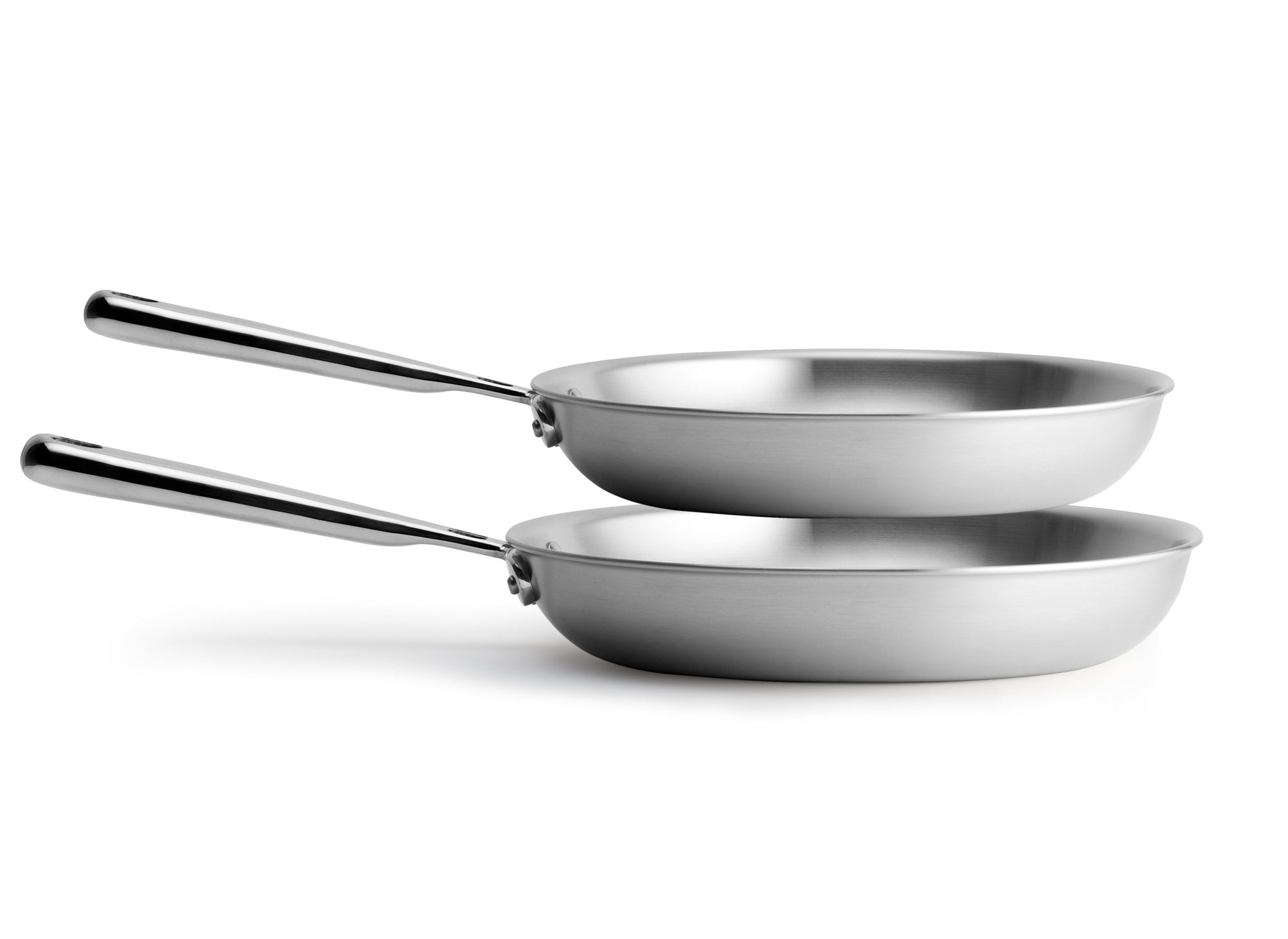 {{10-12-inch}} The two piece (10 inch and 12 inch) Misen Stainless Skillet set is an essential workhorse in any kitchen.