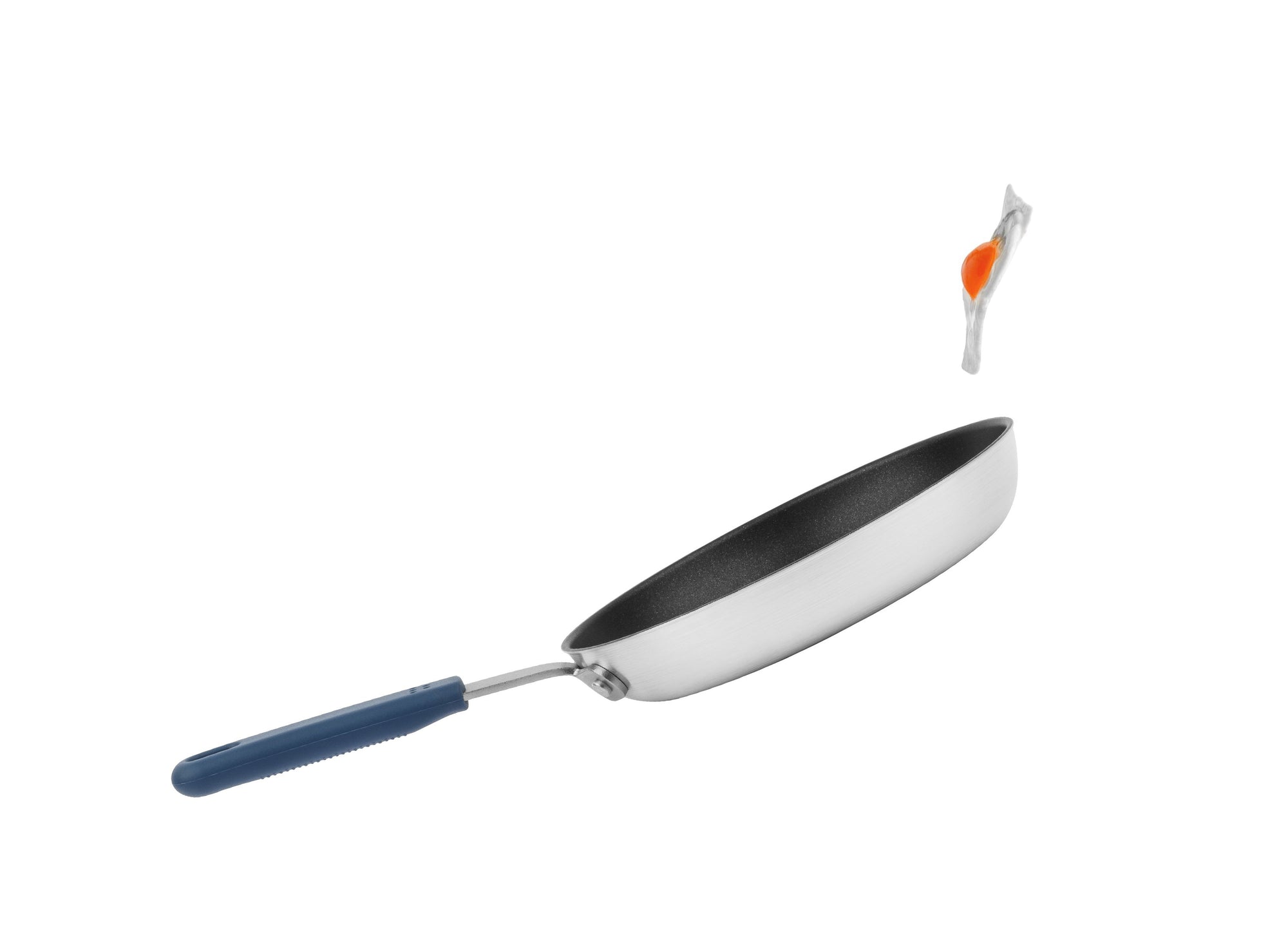 {{8-inch}} The 8 inch Misen Nonstick Pan can be used in a variety of ways, including flipping eggs.