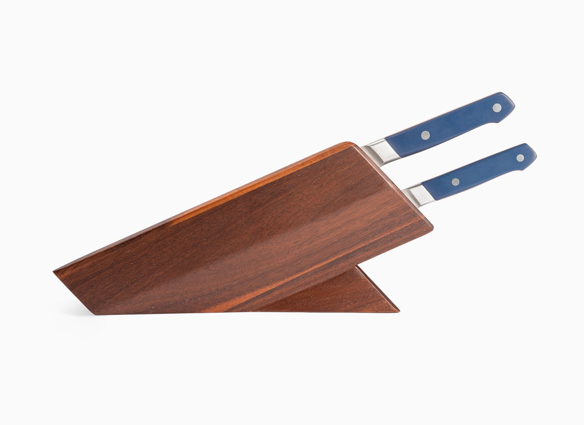 Misen Knife Storage Block in carbonized acacia wood
