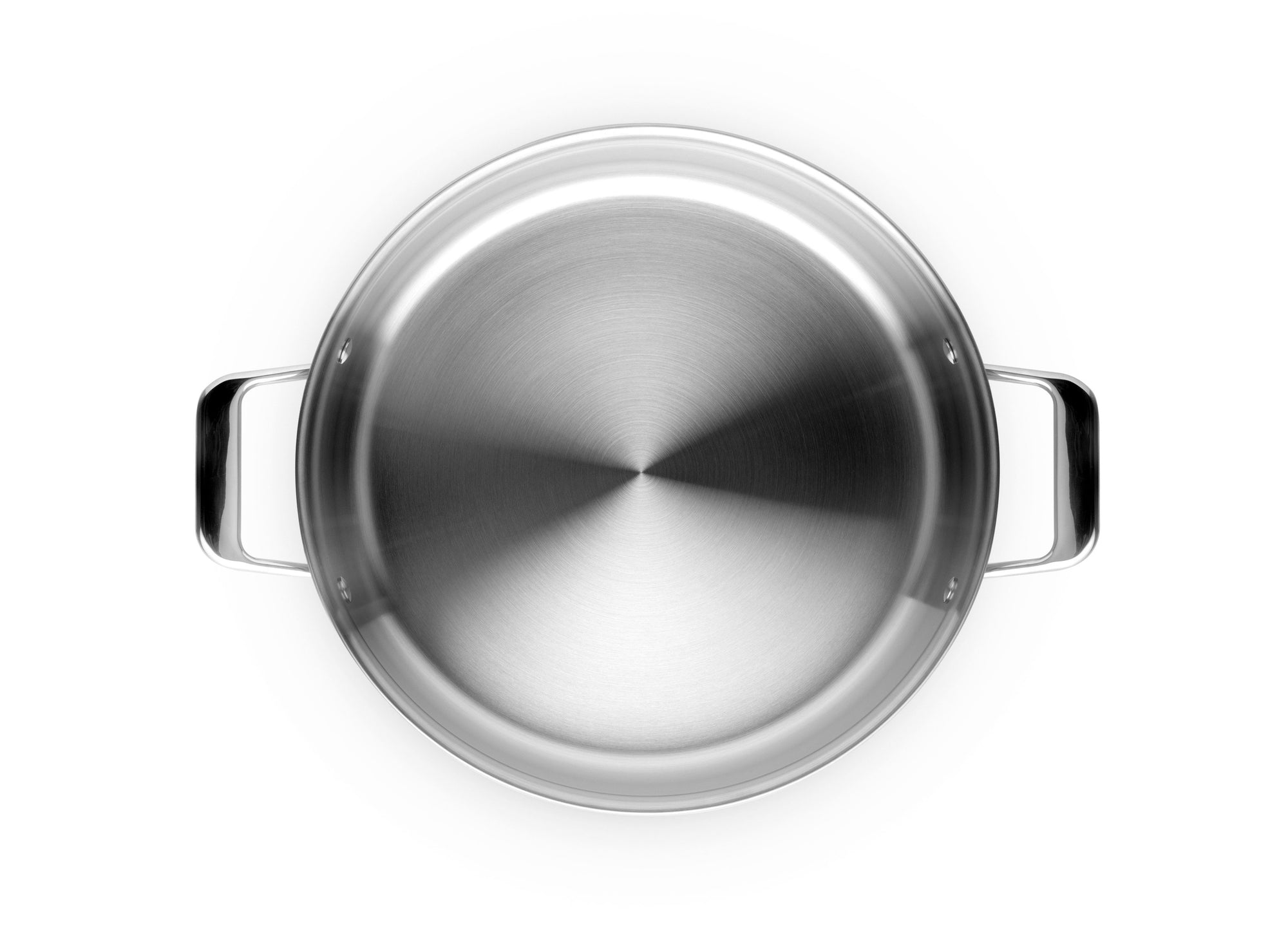 {{6-qt}} An extra wide base, paired with its large volume, makes the Misen 6 QT Rondeau perfect for big family meals.