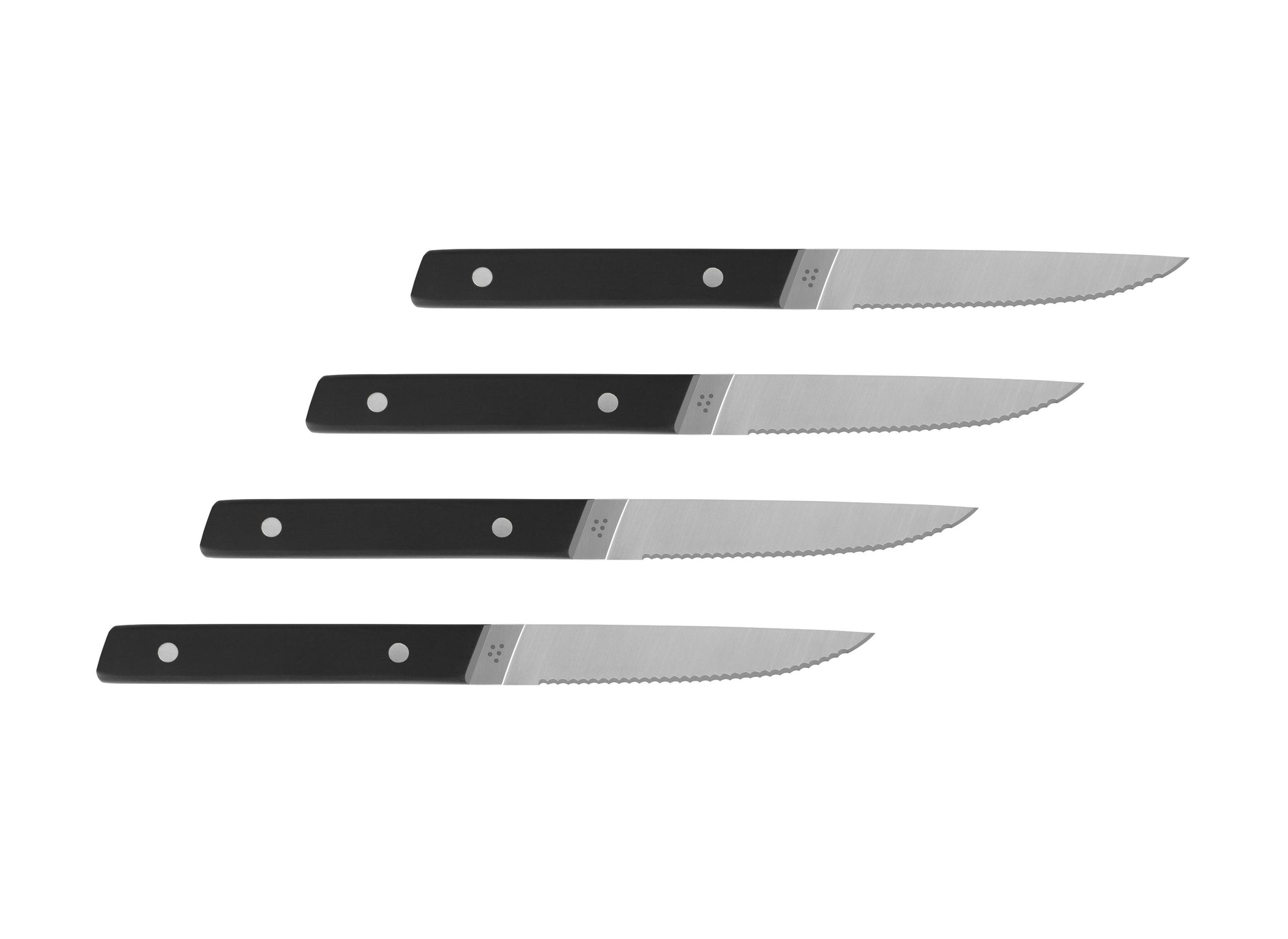 {{4pc-black}} 4-Piece Misen Steak Knives in black