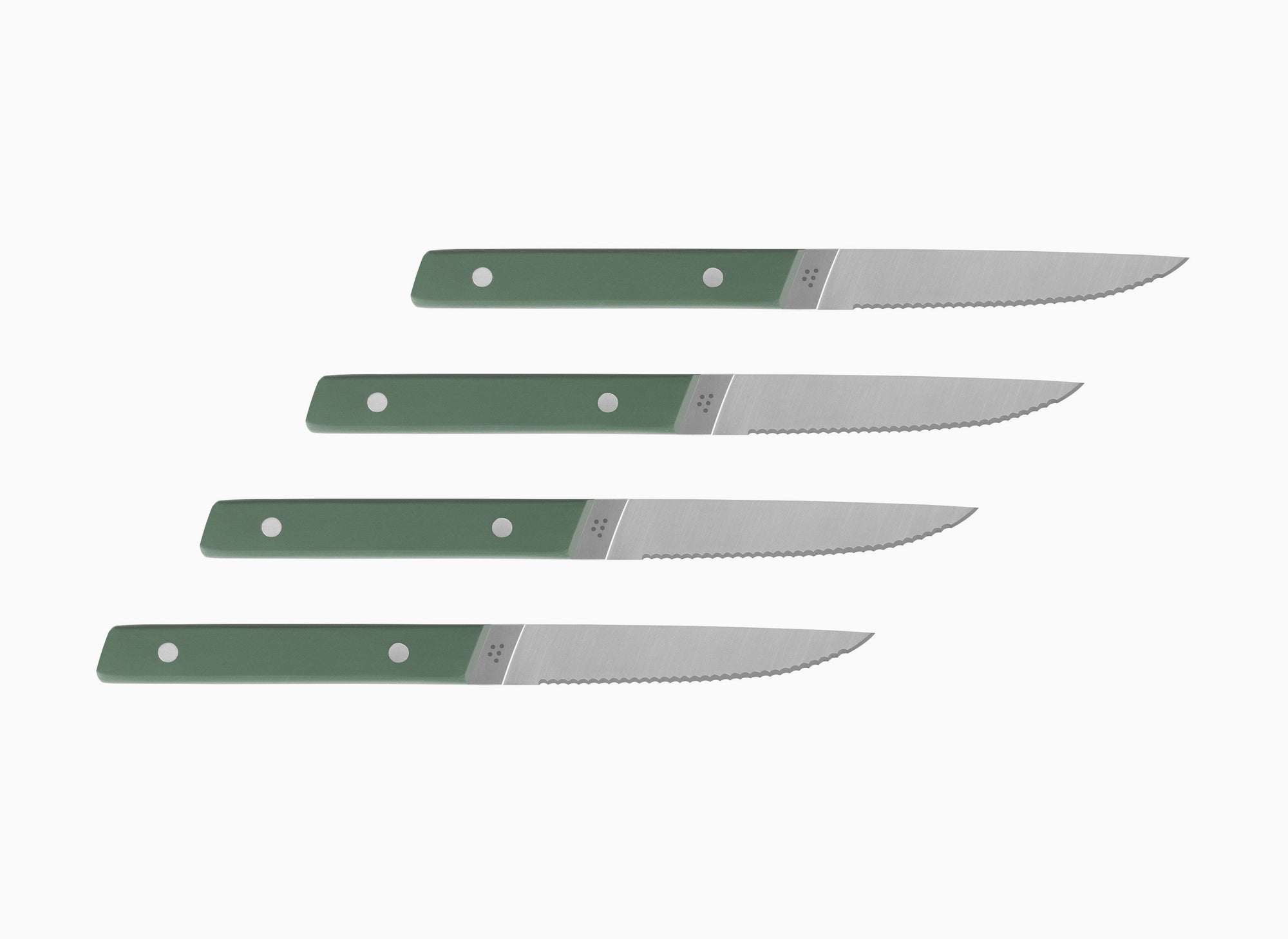 Misen Steak Knives in green