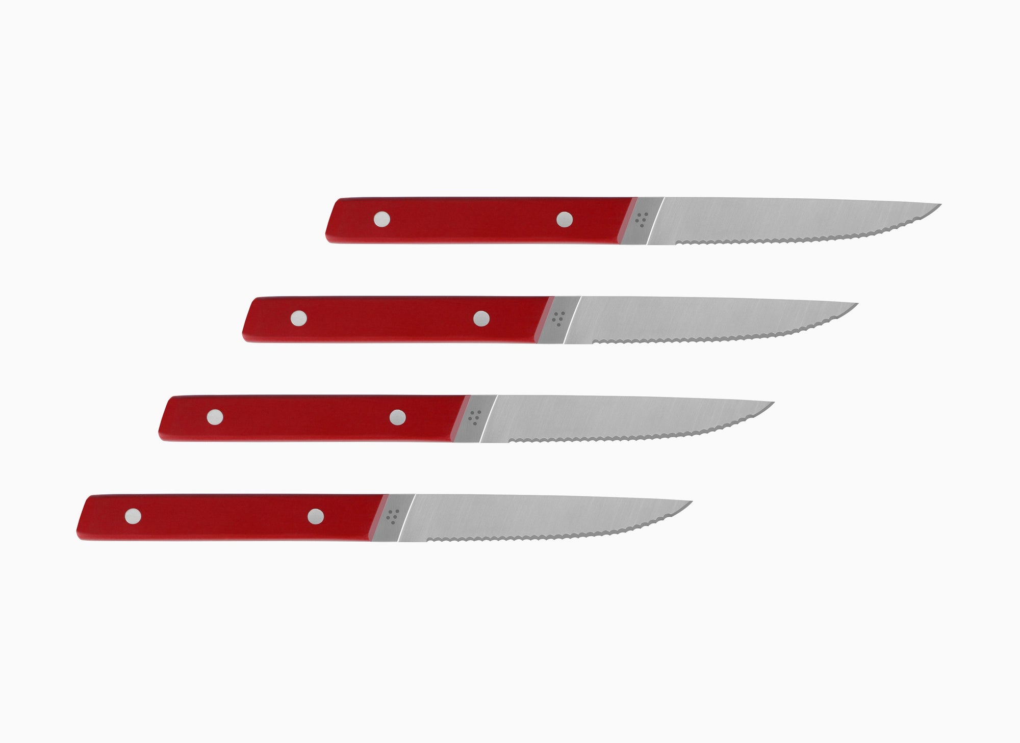 Misen Steak Knives in red
