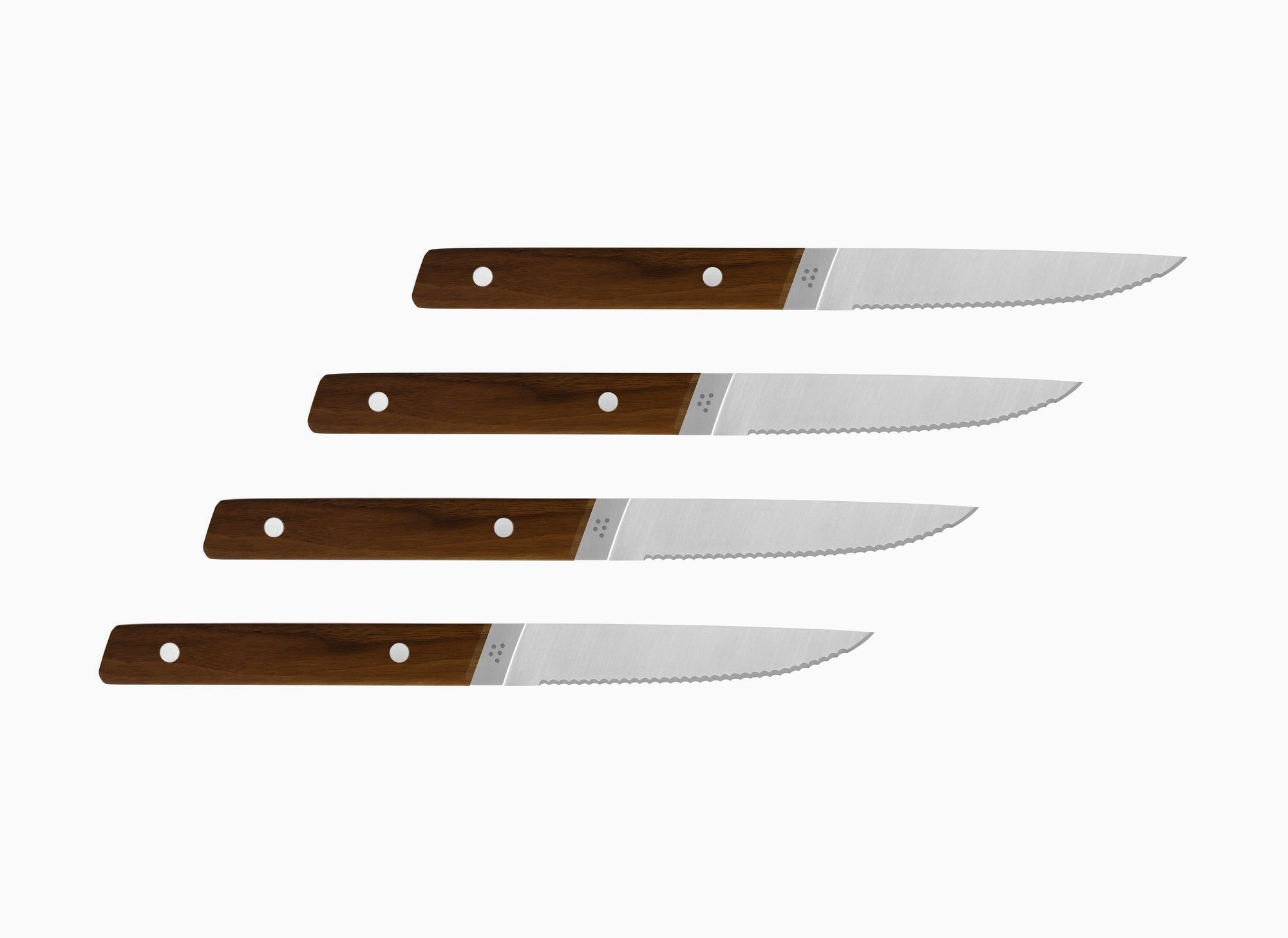 Misen Steak Knives in walnut