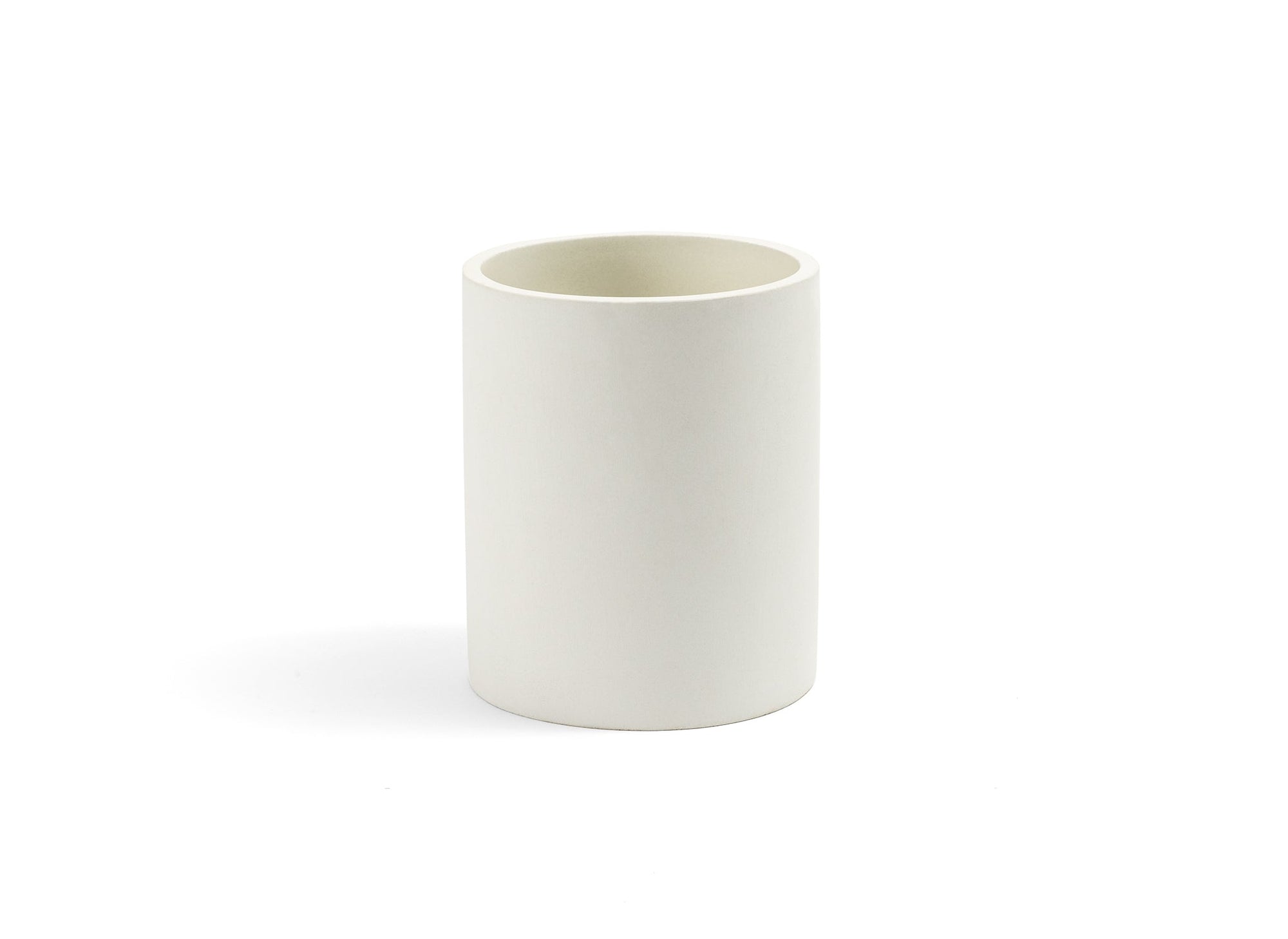 {{cream}} An empty White Misen Prep Tool Holder seen from the side on a white seamless background.
