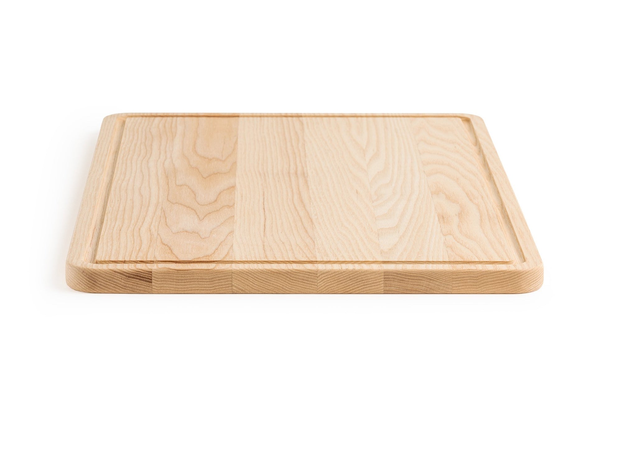 {{large}} A Large Misen Wood Cutting Board seen from its shorter side.
