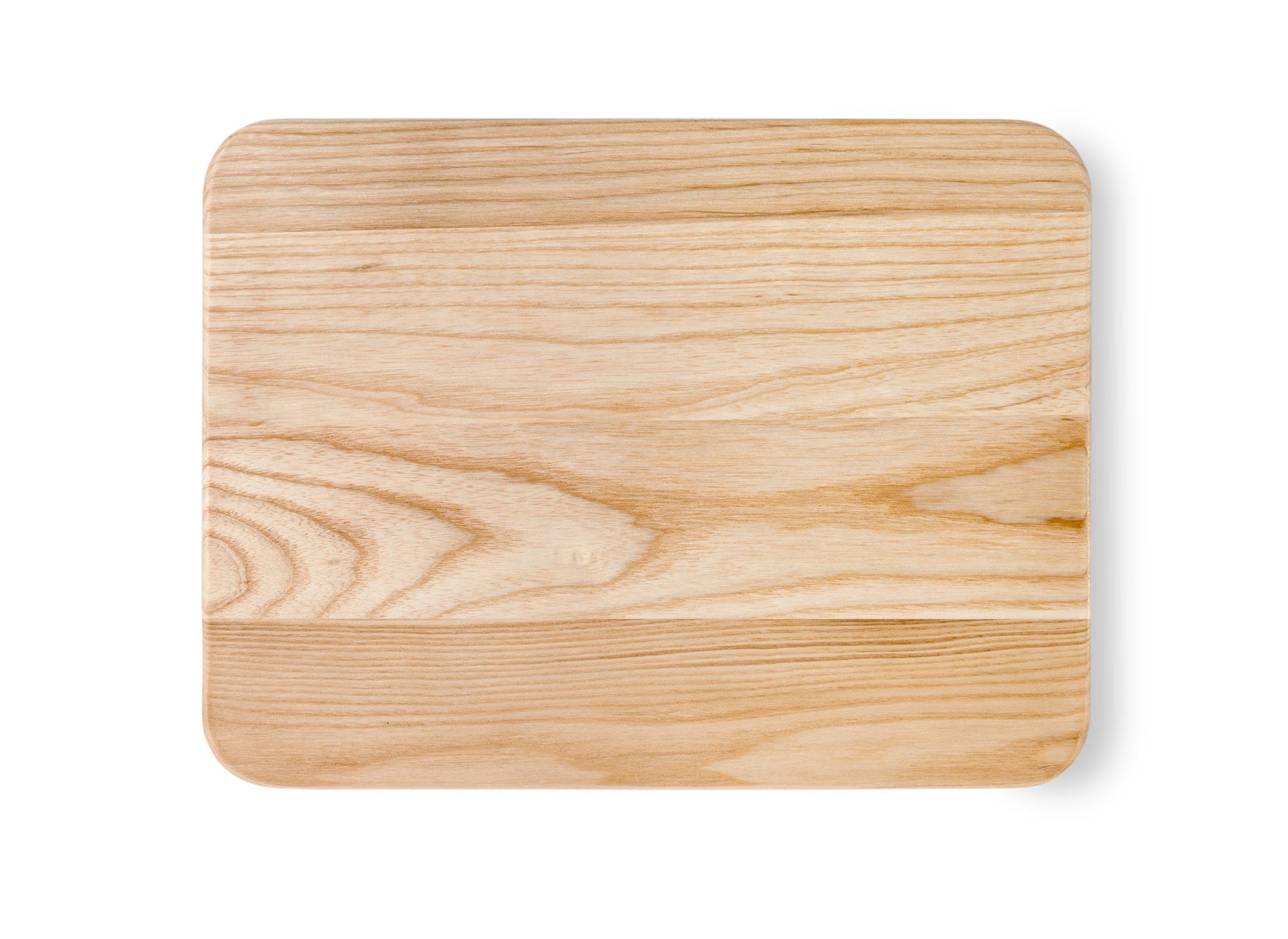 {{small,2-piece-set}} A Small Misen Wood Cutting Board seen from directly overhead.