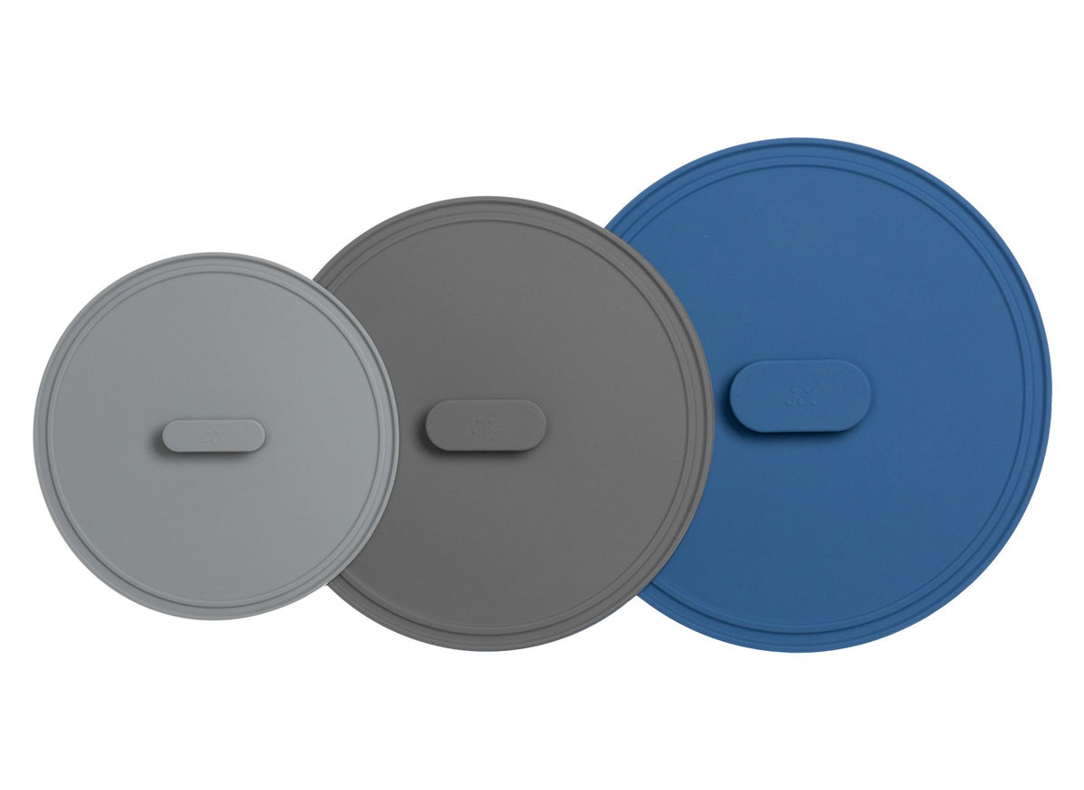 {{8-10-12-inch}} The 3 piece Misen Universal Lids set comes with 8 inch, 10 inch, and 12 inch lids.