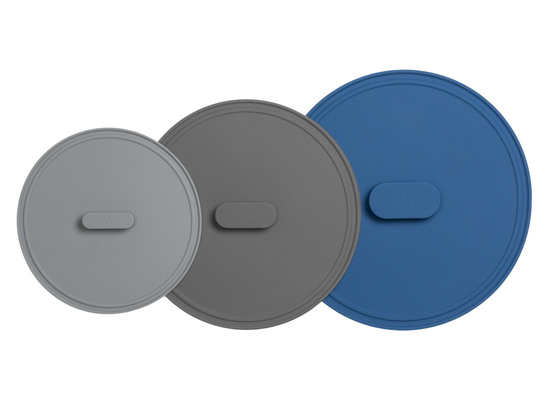 {{8-10-12-inch}} The 3 piece Misen Universal Lids set comes with 8 inch, 10 inch, and 12 inch lids.