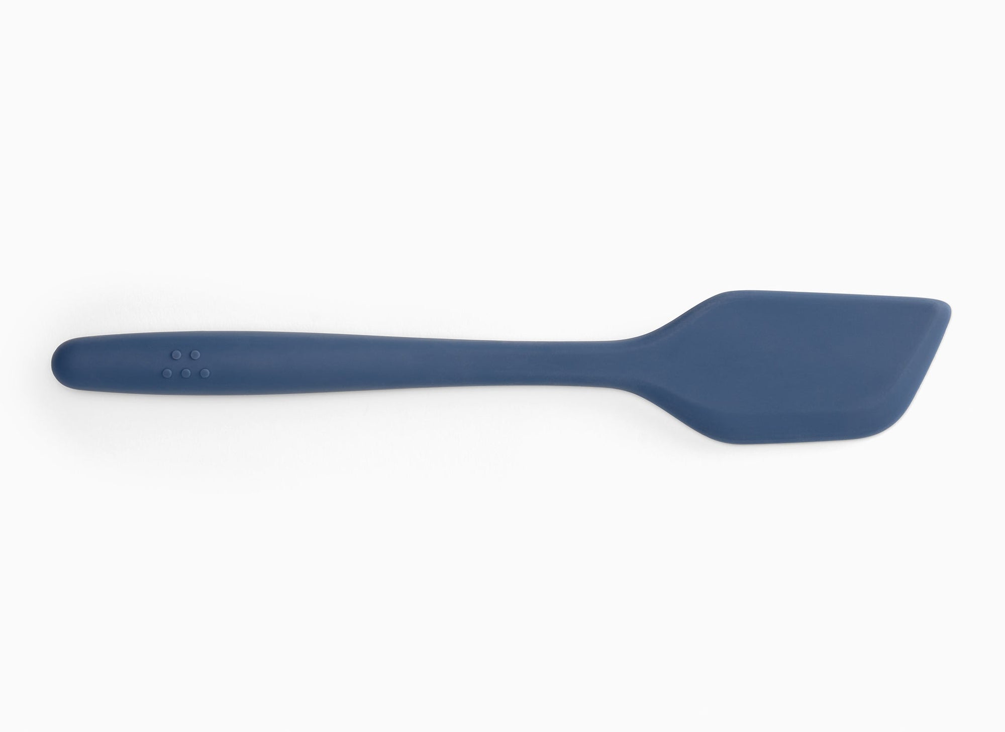 A Blue Misen Mixing Spatula on a white background.