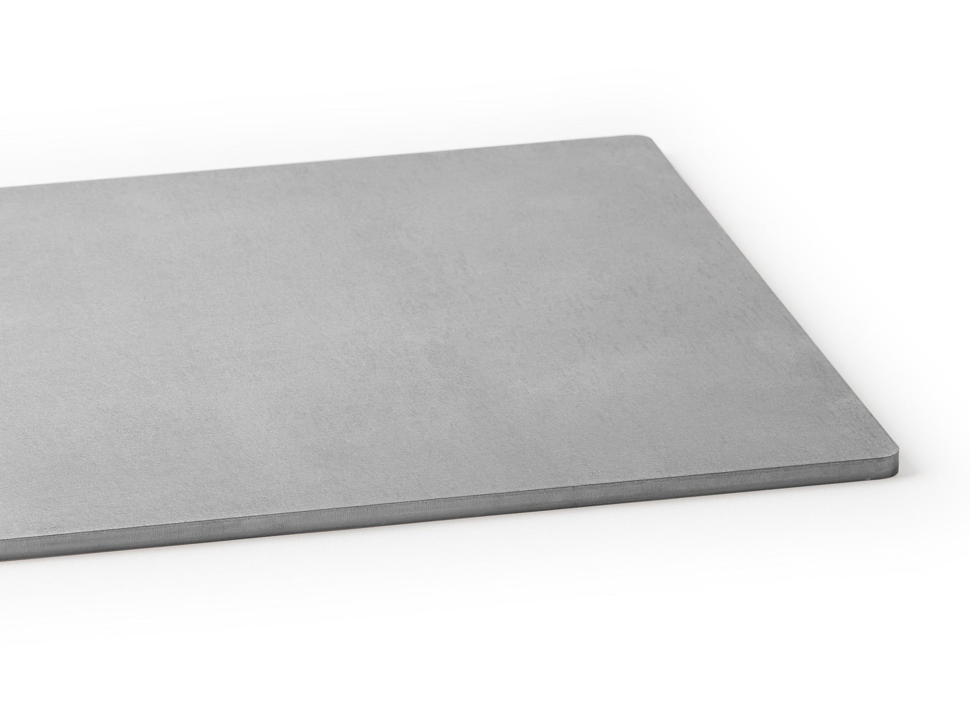 {{single, 2-pack, 4-pack}} A close view of one side of a grey Misen Oven Steel, seen from a slight angle.