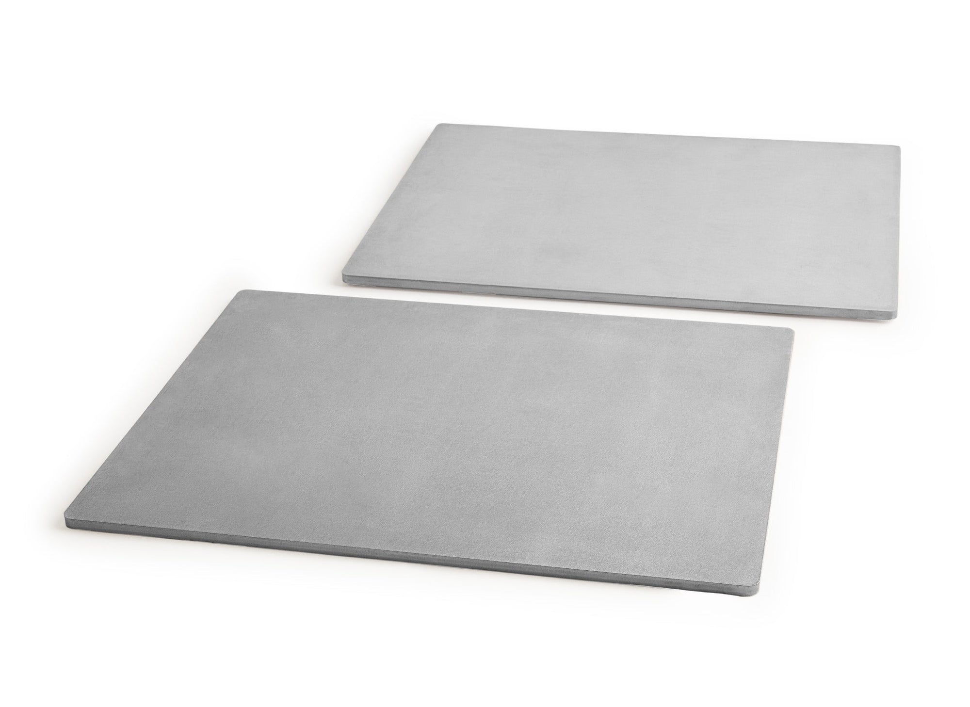 {{2-pack}} A set of two Misen Oven Steels, placed slightly apart from each other at an angle.