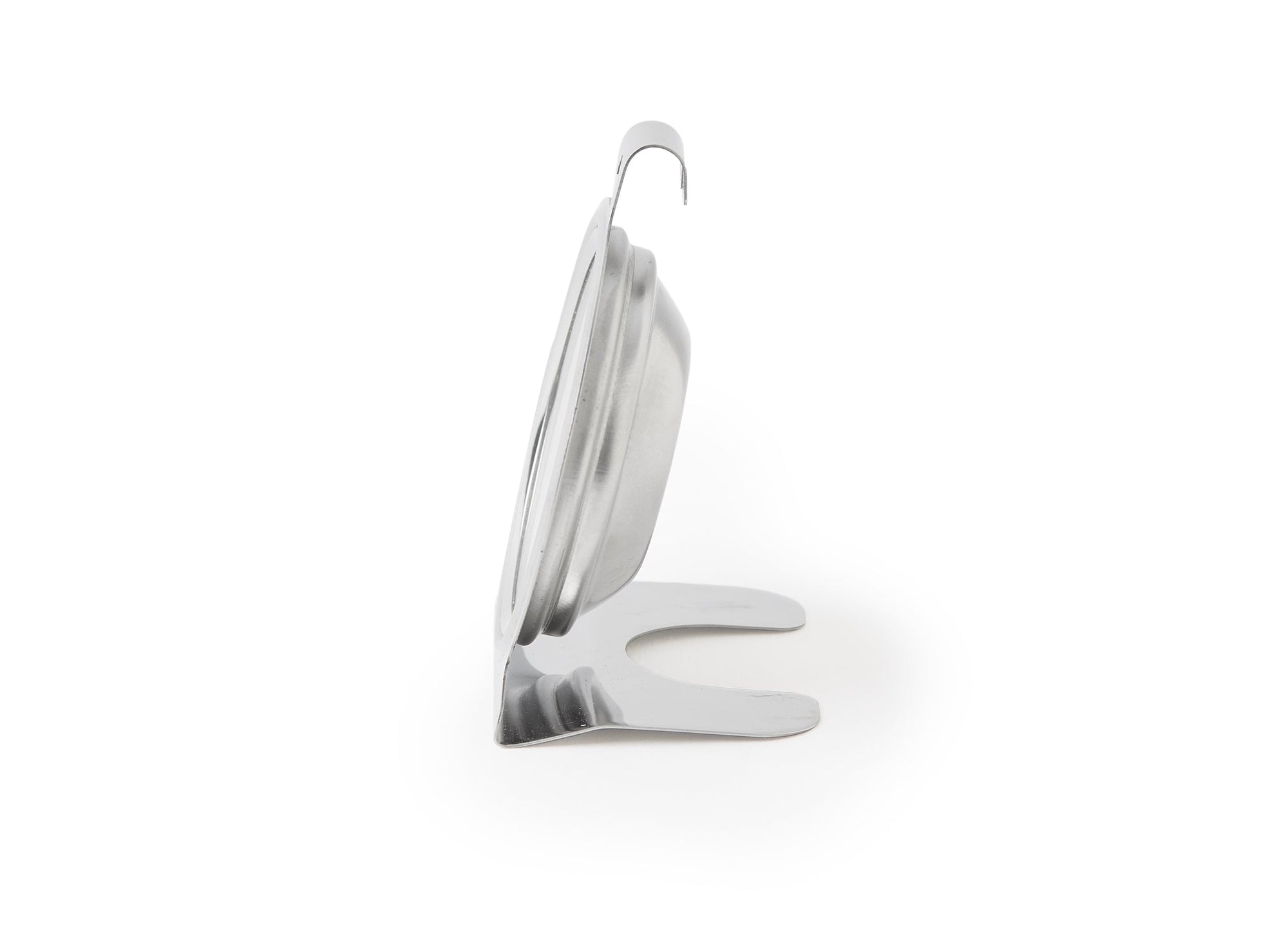 {{dial}} A side view of the stainless steel Misen Oven Thermometer on a white background.