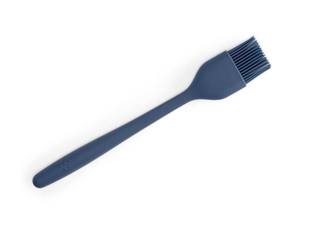 {{blue}} View of Blue Misen Pastry Brush from above on a white background.