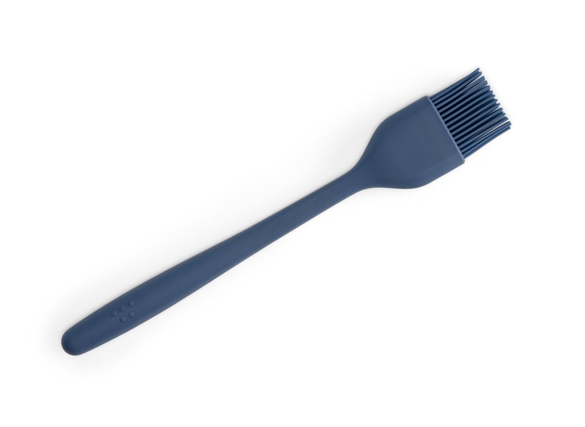{{blue}} View of Blue Misen Pastry Brush from above on a white background.
