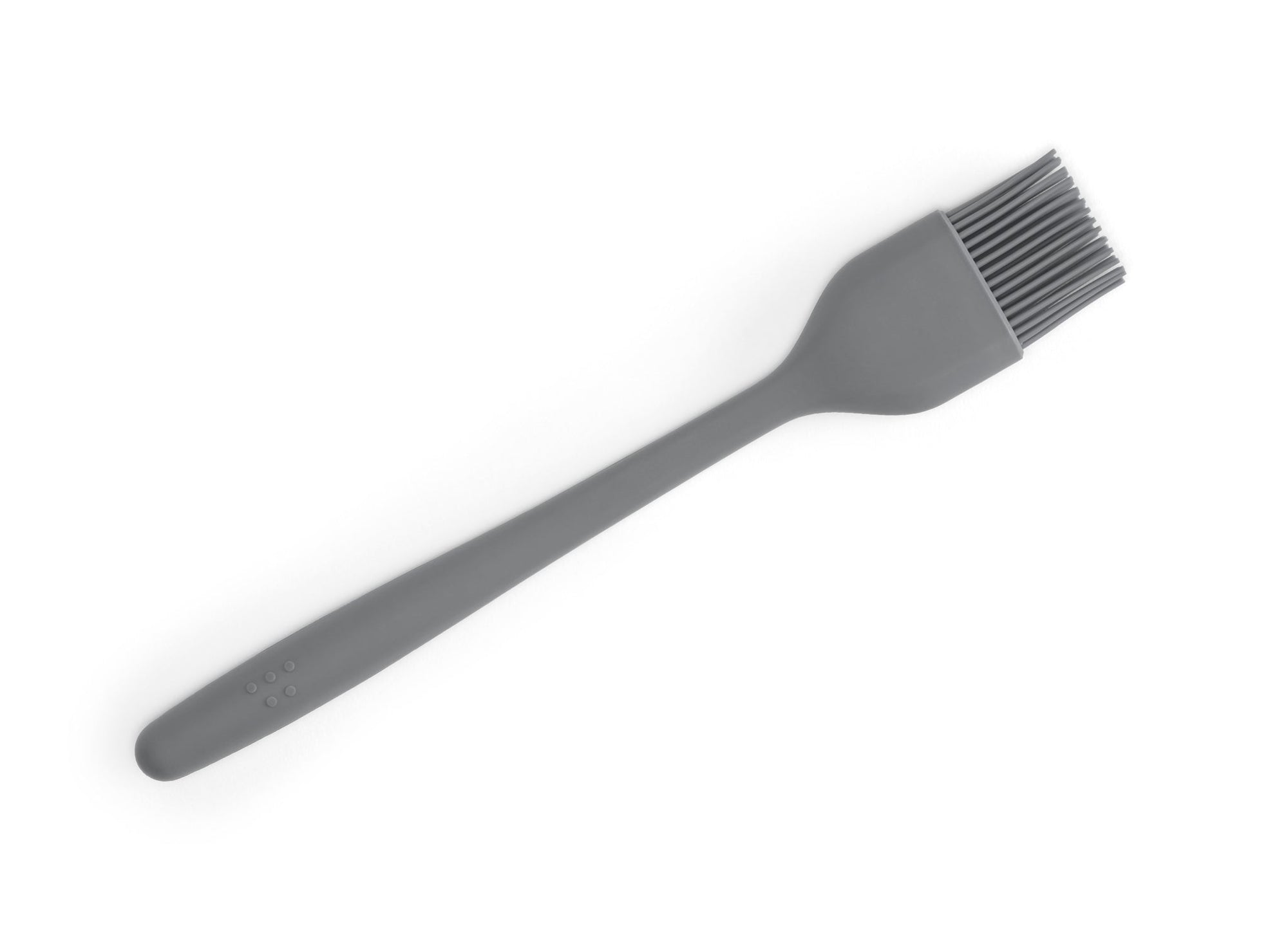 {{gray}} View of Grey Misen Pastry Brush from above on a white background.