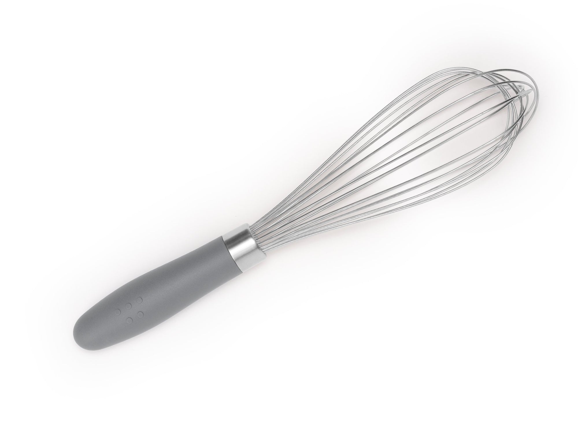 {{gray}} Grey Misen Whisk seen from above on a white background.
