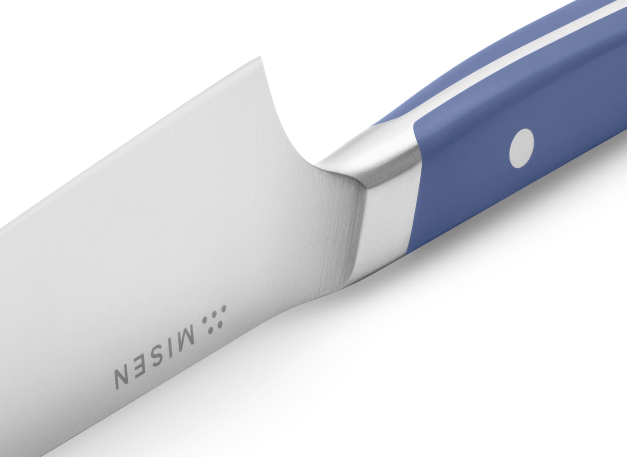 {{blue}} Heel of Misen Chef's Knife in blue