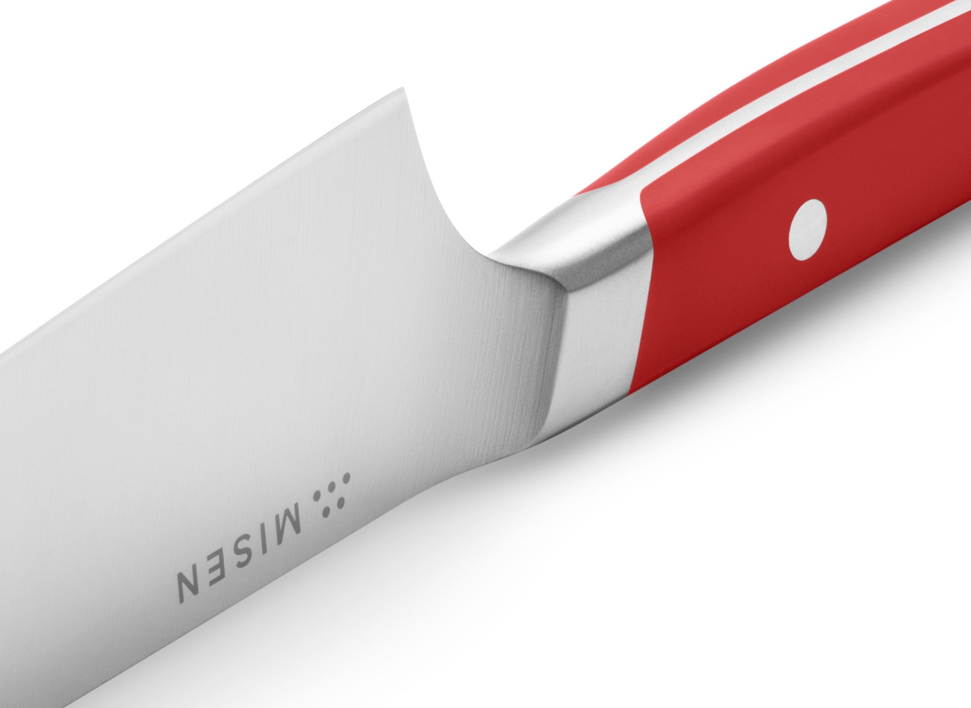 {{red}} Heel of Misen Chef's Knife in red