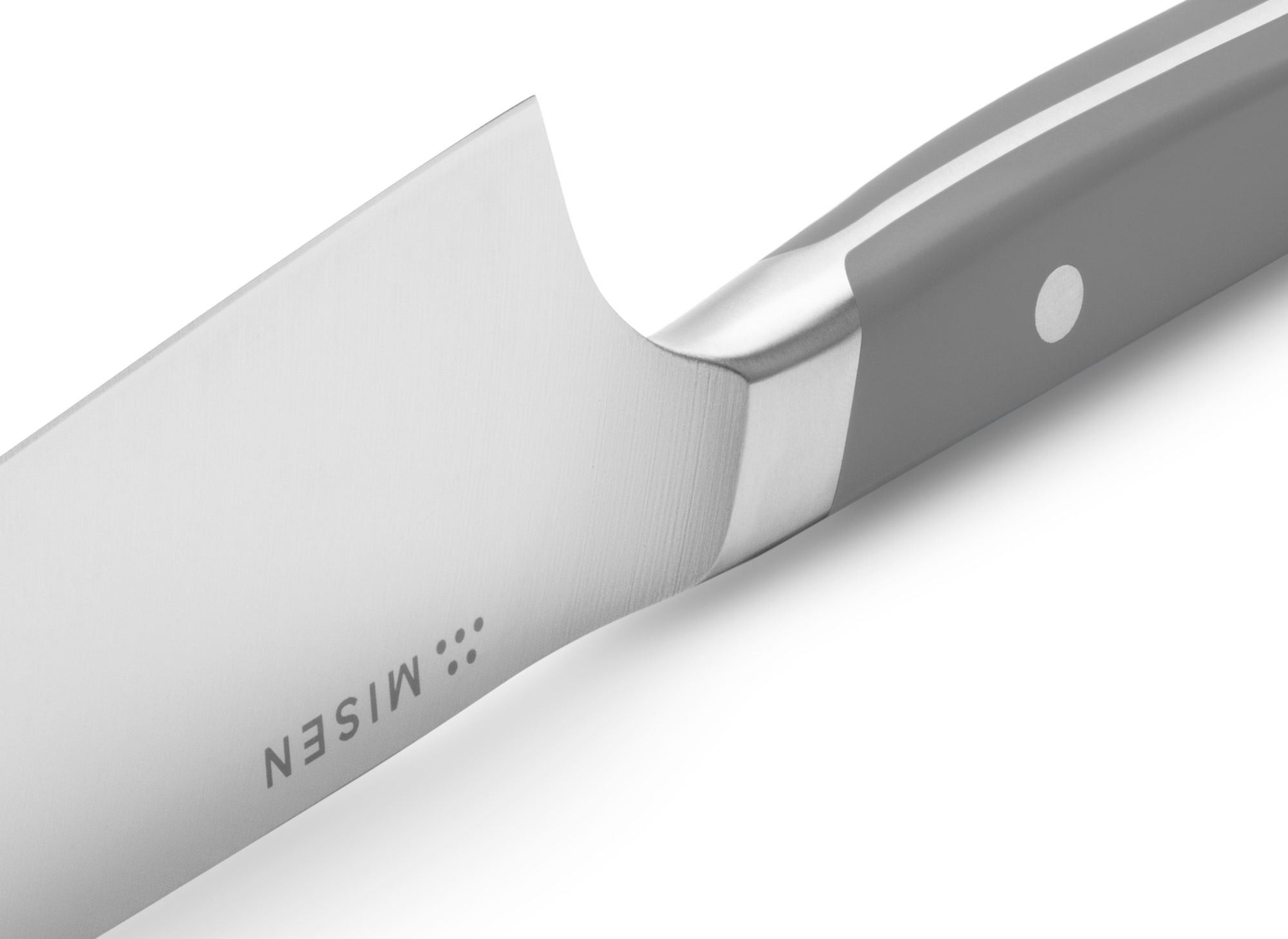 {{gray}} Heel of Misen Santoku Knife in gray