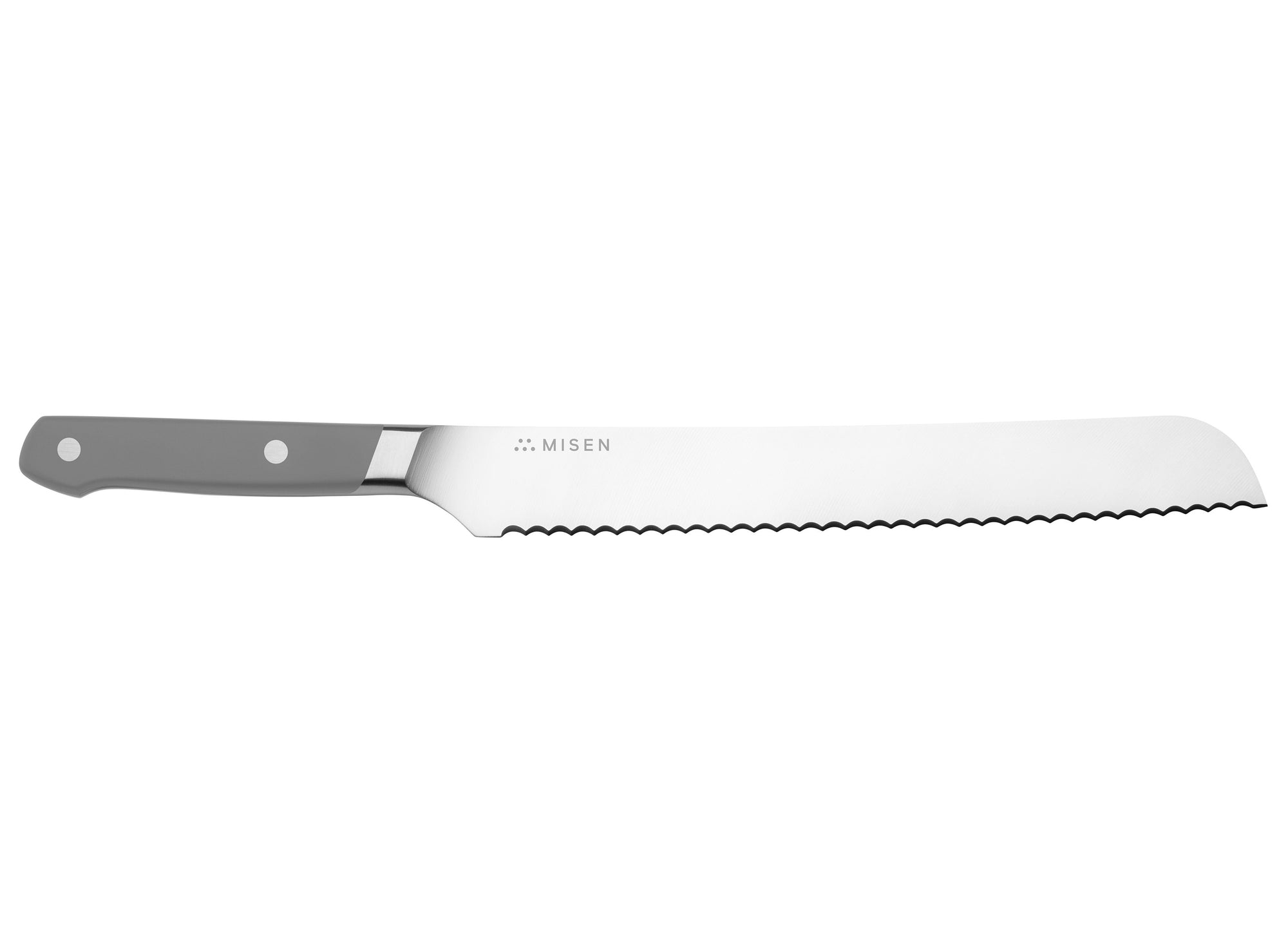 Misen Serrated Knife in gray
