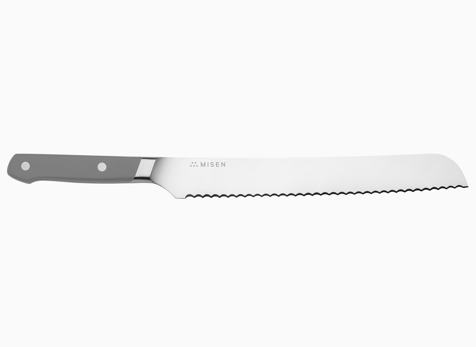 Misen Serrated Knife in gray